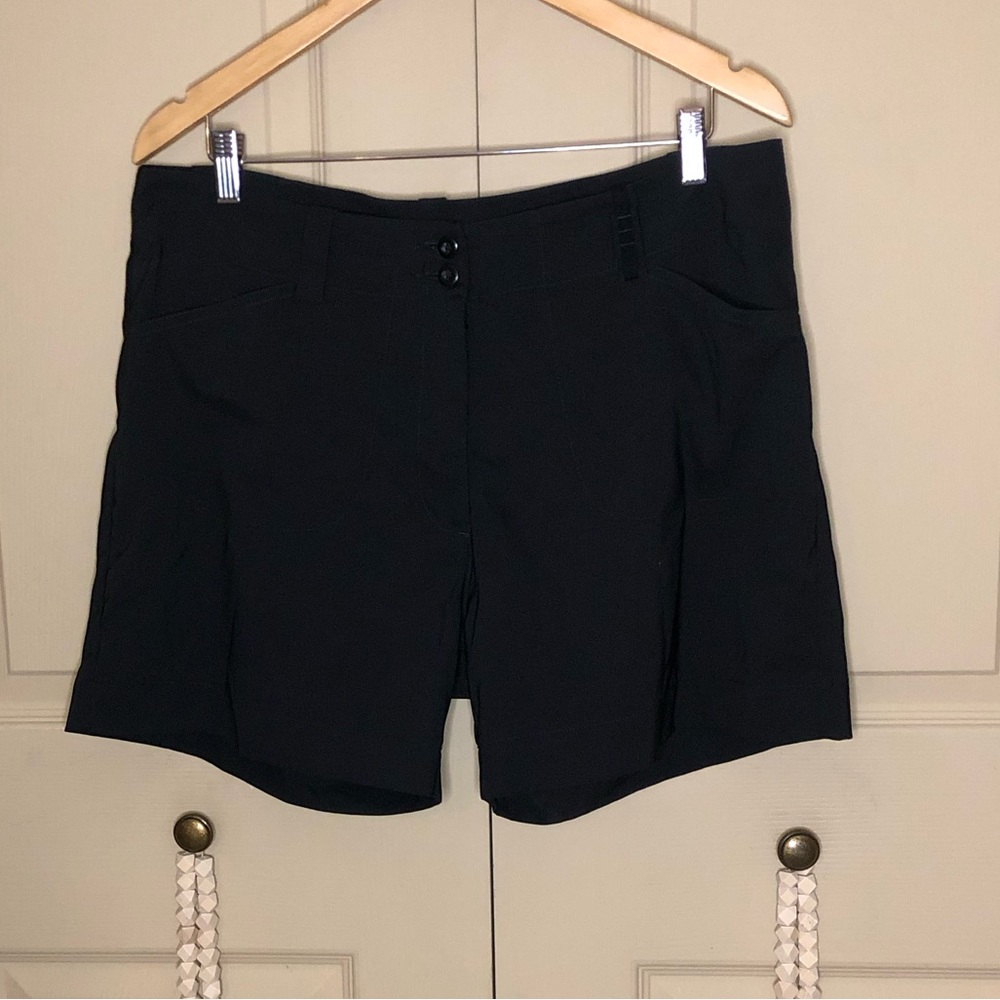 Women’s black golf shorts size 10